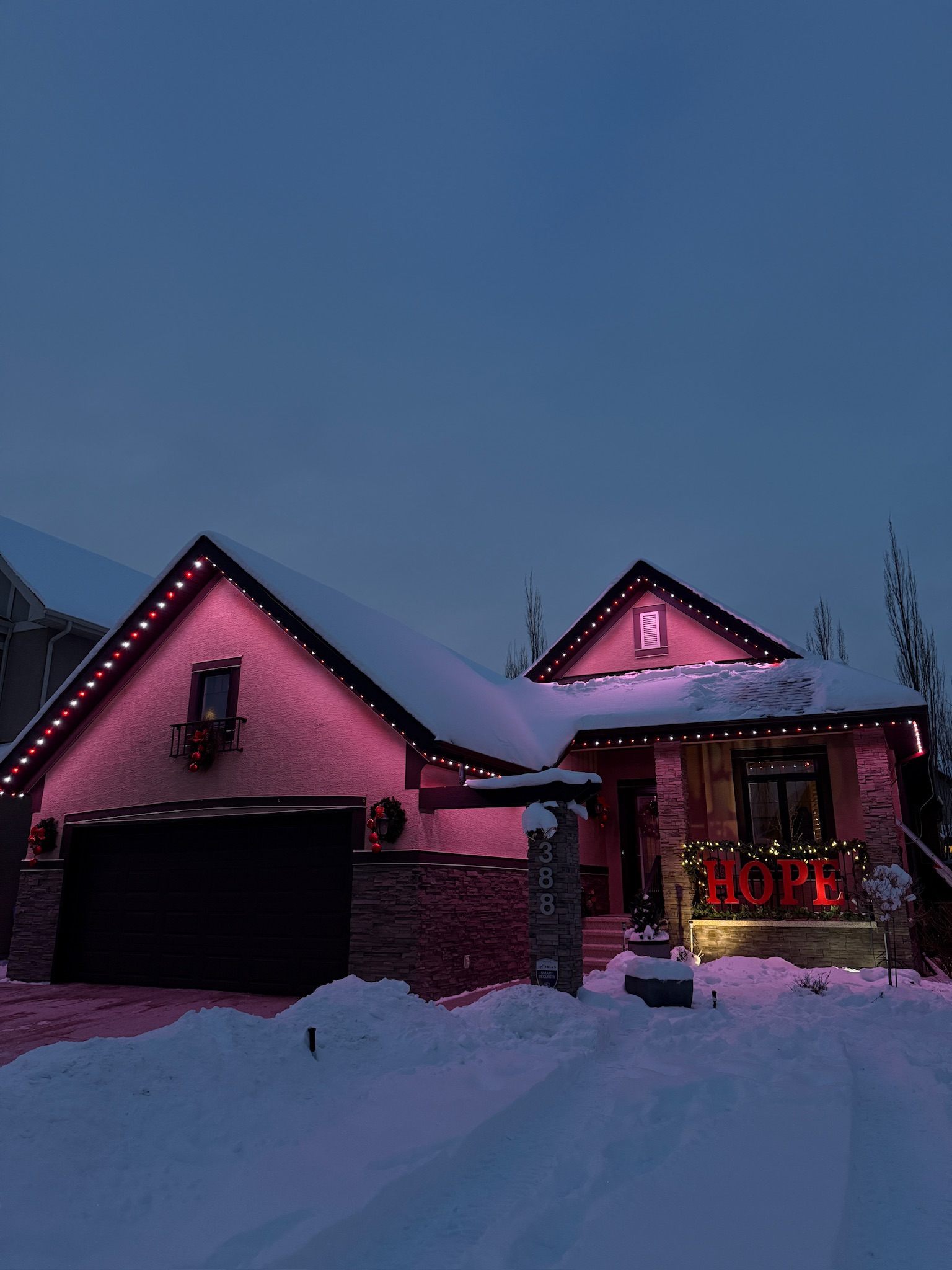 Permanent holiday lighting installation in Calgary – year-round LED by Lior Lighting